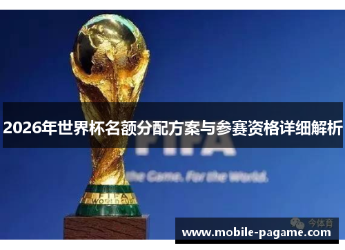 2026年世界杯名额分配方案与参赛资格详细解析